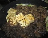 焼き豆腐のすき煮作り方4写真