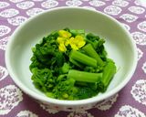 簡単☆ほうれん草(菜の花)の辛子あえ作り方5写真
