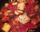 あさりと揚げ豆腐のにんにくトマト煮☆作り方5写真