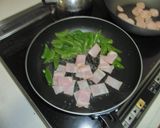 スナップエンドウのガーリックバター焼き作り方2写真