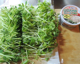 豆苗とｻｻﾐのさっぱりおひたし作り方1写真