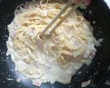 フライパンひとつ♪♪クリームスパゲティ作り方5写真
