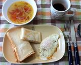 ガッツリ食べたい朝食☆ホットチキンサンド作り方4写真