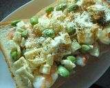 玉葱大きめ♡　海老のカレー風味トースト作り方8写真