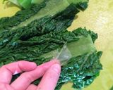 かつお菜と牛肉の煮物作り方1写真