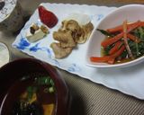 水菜と人参の煮びたし風作り方4写真