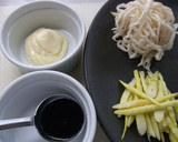 切り干し大根と細竹のマヨソース作り方1写真