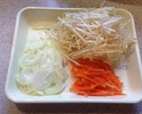 柔らかお肉の塩麹焼きそば作り方2写真