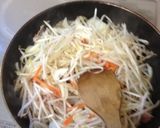 柔らかお肉の塩麹焼きそば作り方4写真