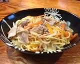 柔らかお肉の塩麹焼きそば作り方6写真