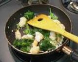 ぷりぷり海老とほうれん草のふわふわオムライス作り方4写真
