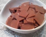 甘さ控えめ(^_-)-☆チョコミルク寒天作り方4写真