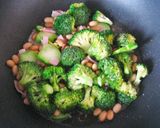 ブロッコリーと豆のコンソメバター蒸し作り方3写真