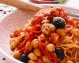 ツナとひよこ豆のハーブトマトパスタ作り方7写真