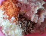 ささみのゴボウ入り煮込みハンバーグ作り方1写真