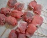 まるごとニンニク巻いて焼き鳥風♪作り方6写真