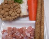 ごぼうと人参と鶏肉の炊き込みご飯作り方1写真