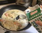 クリームシチューパスタ作り方2写真