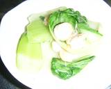 青梗菜とエビの中華風炒め作り方5写真