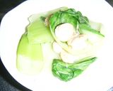 青梗菜とエビの中華風炒め作り方5写真
