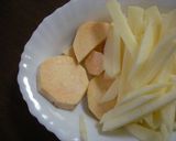 りんごとお芋☆バターしょうゆ味作り方3写真