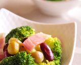 ブロッコリーと豆のコンソメバター蒸し作り方5写真