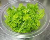 じゃこソース de わさび菜サラダ作り方1写真