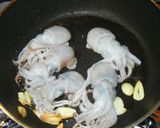 ミミイカのニンニク＆オリーブオイル焼き作り方1写真