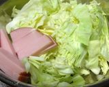 美肌と健康に♥♥♥キャベツとハムの玉子丼作り方2写真