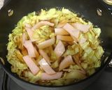 美肌と健康に♥♥♥キャベツとハムの玉子丼作り方4写真
