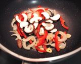 作りおきガパオ炒めのクリームパスタ作り方4写真