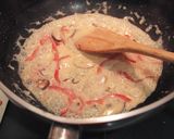 作りおきガパオ炒めのクリームパスタ作り方9写真