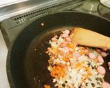 【炊飯器】冷蔵庫の残りでカレーピラフ作り方2写真