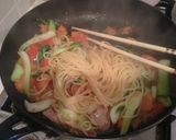 ずぼら瞬殺☆トマトと青梗菜のツナパスタ作り方5写真