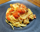 激早☆濃厚☆さば水煮缶とトマトのパスタ☆作り方5写真
