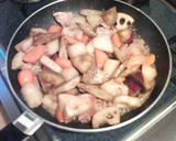コク旨 ！根菜と豚ばら肉の揚げ煮作り方5写真