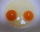 三つ葉とカニカマ入り卵焼き作り方3写真
