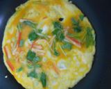 三つ葉とカニカマ入り卵焼き作り方5写真