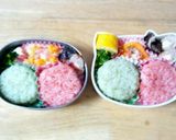 ガチャピン&ムックのお弁当作り方3写真