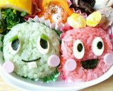 ガチャピン&ムックのお弁当作り方4写真
