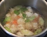 離乳食後期～ふわふわ豆腐と鶏団子汁作り方4写真