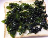 わかめとしらすの胡麻風味トースト作り方2写真