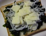 わかめとしらすの胡麻風味トースト作り方3写真