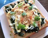 わかめとしらすの胡麻風味トースト作り方5写真