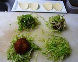 甘辛肉団子のレタスまぶし♪作り方2写真