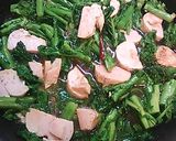 鶏ハムと菜の花のパスタ～春の味♪～作り方4写真