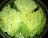 白菜モリモリ酒蒸し꒰*´∀`*꒱作り方1写真