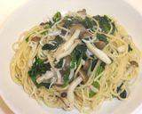 麺つゆで♡ほうれん草としめじのパスタ作り方6写真