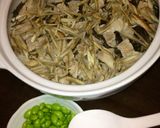 豚バラごぼう昆布の旨味の彩り炊き込みご飯作り方4写真