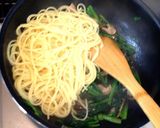 ★豪快ほうれん草たっぷりひとりパスタ★作り方11写真